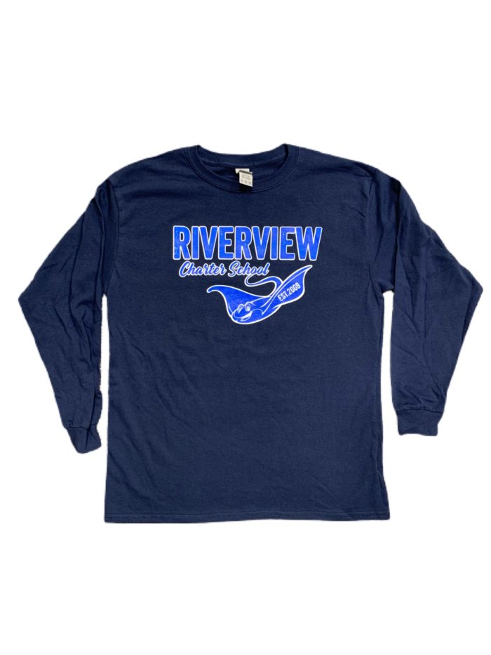 Long Sleeve Navy Blue Stingray Adult